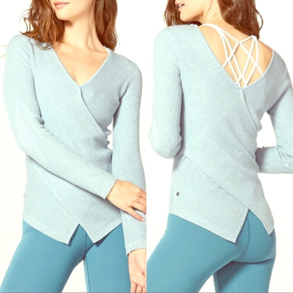 Lululemon two ways to wear sweater minty blue